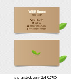 Modern business card template, vector design editable.