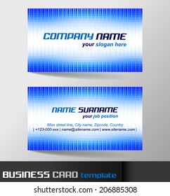 Modern business card template or visiting card set/design for your working presentation, publishing or print/vector illustration