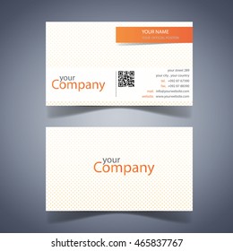Modern business card template well design