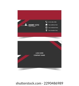 Modern business card template for business world