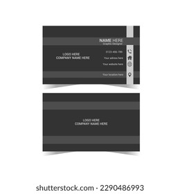 Modern business card template for business world