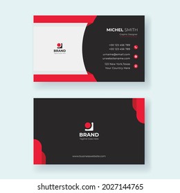 Modern Business Card Template.Creative Vector Illustration Print Template.
