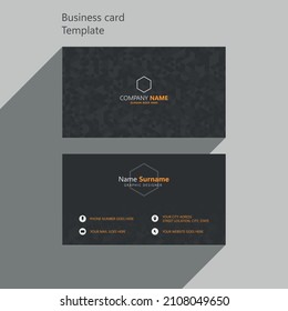 Modern Business card with Triangle pattern elegant, eps10