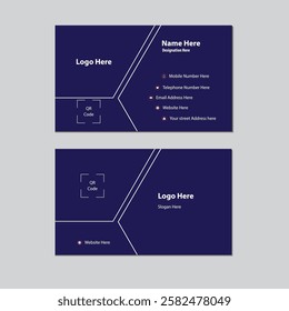 Modern Business Card with Two Sides Card