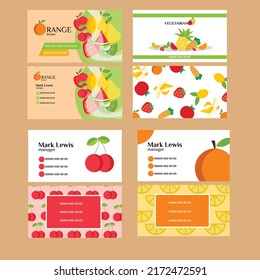 Modern business card. Vector design