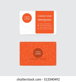 Modern business card vector design
