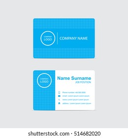 Modern business card vector design