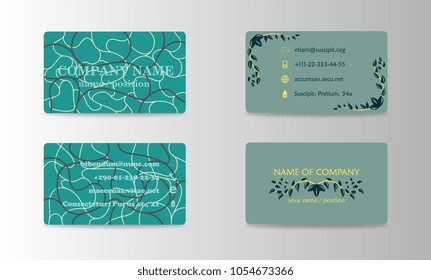 modern business card vector set