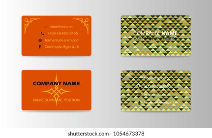 modern business card vector set