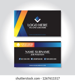 Modern Business card vector template