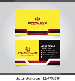 Modern Business card vector template.