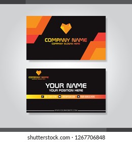Modern Business card vector template.