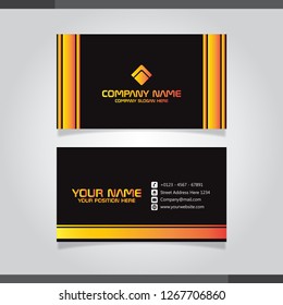Modern Business card vector template.