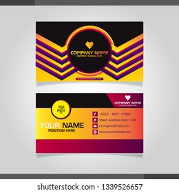 Modern Business card vector template.