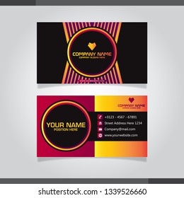 Modern Business card vector template.
