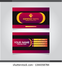 Modern Business card vector template.