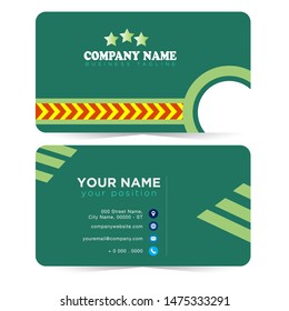 Modern business card vector template