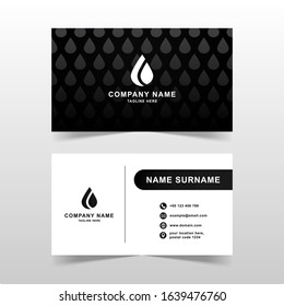 Modern business card vector template.