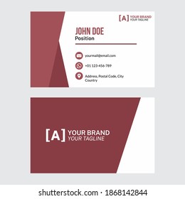 Modern business card. Vector business card template. Minimalist and clean design