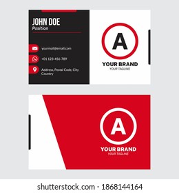 Modern business card. Vector business card template. Minimalist and clean design