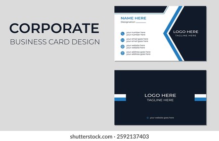 Modern Business card vector template design,