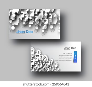 Modern Business Card Vector Template. 