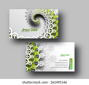 Modern Business Card Vector Template.