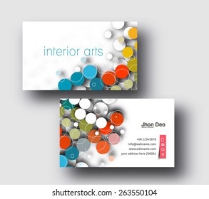 Modern Business Card Vector Template.