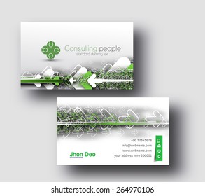 Modern Business Card Vector Template. 