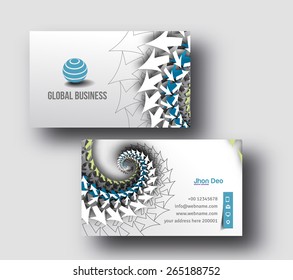 Modern Business Card Vector Template. 