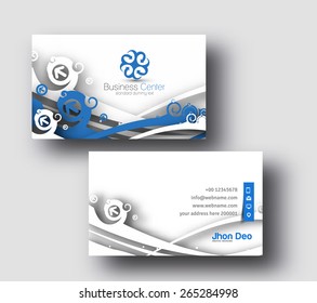 Modern Business Card Vector Template.