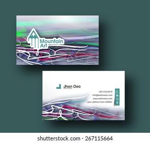 Modern Business Card Vector Template.