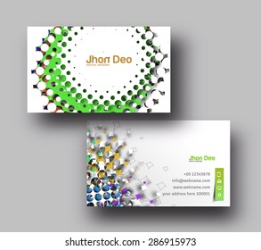 Modern Business Card Vector Template.