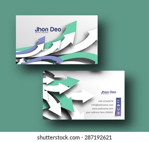 Modern Business Card Vector Template.