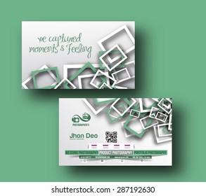 Modern Business Card Vector Template.
