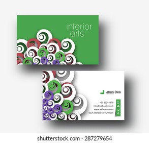 Modern Business Card Vector Template.
