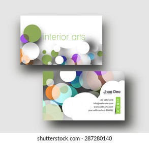 Modern Business Card Vector Template.