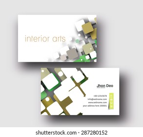 Modern Business Card Vector Template.