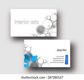 Modern Business Card Vector Template.