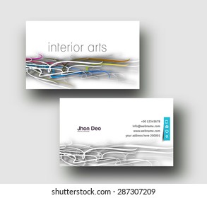 Modern Business Card Vector Template.
