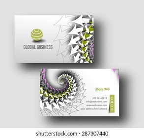 Modern Business Card Vector Template.