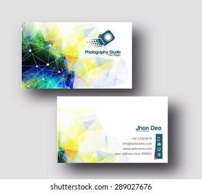 Modern Business Card Vector Template.