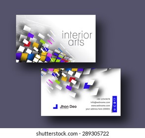 Modern Business Card Vector Template.