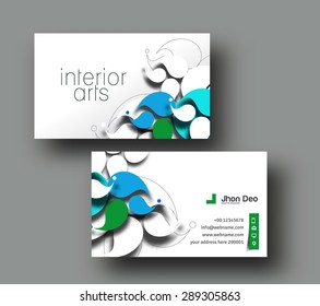 Modern Business Card Vector Template.