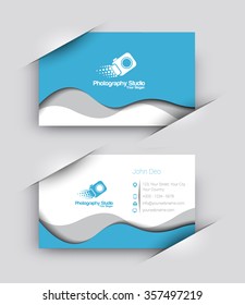 Modern Business Card Vector Template.