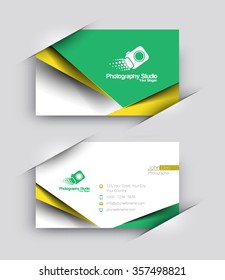 Modern Business Card Vector Template.