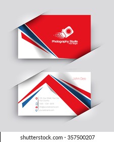 Modern Business Card Vector Template.