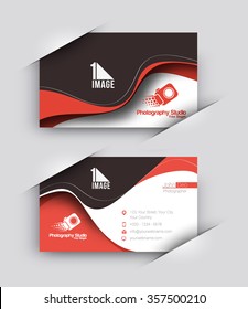 Modern Business Card Vector Template.