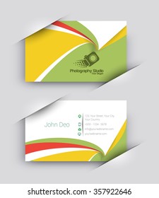 Modern Business Card Vector Template.