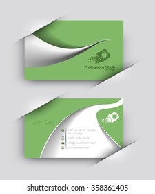 Modern Business Card Vector Template.